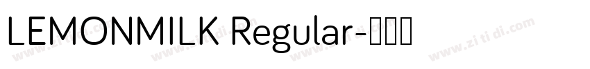 LEMONMILK Regular字体转换